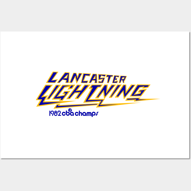 Defunct Lancaster Lightning CBA Basketball Wall Art by LocalZonly